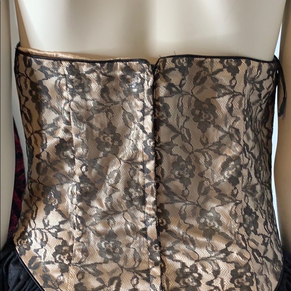 Vintage Gunne Sax strapless lace and tulle dress needs work - Picture 11 of 15